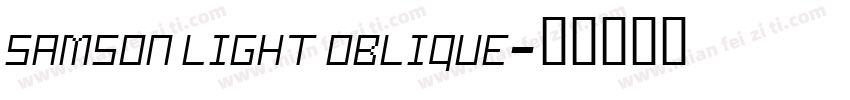 Samson Light Oblique字体转换